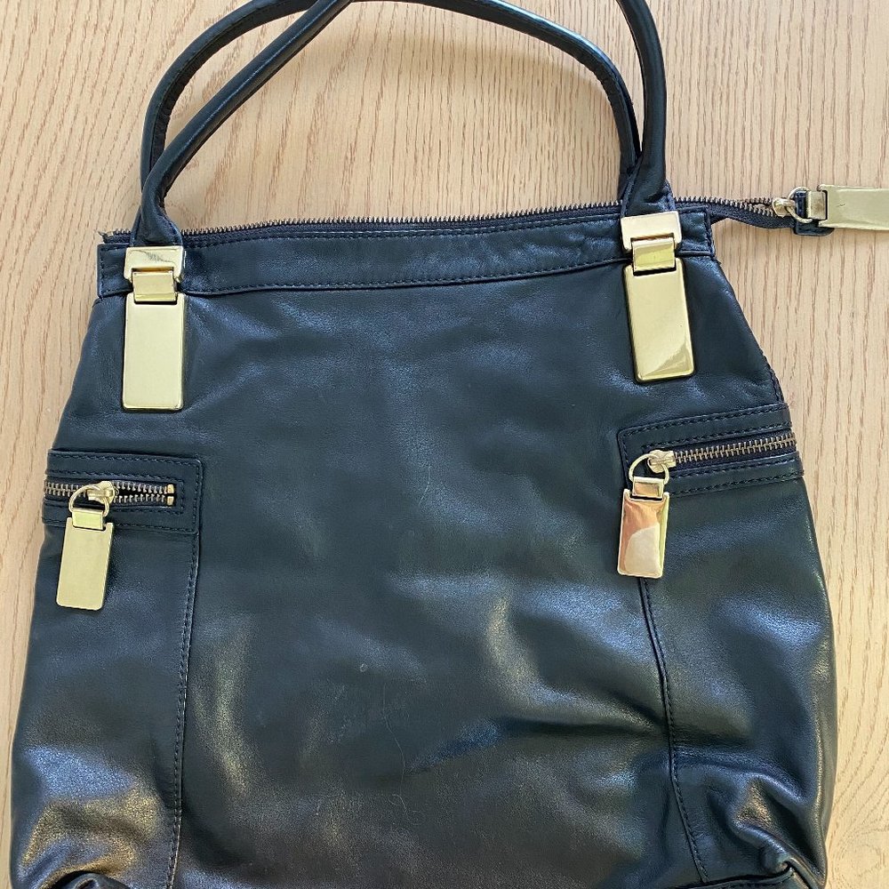 Banana Republic Black Leather Purse